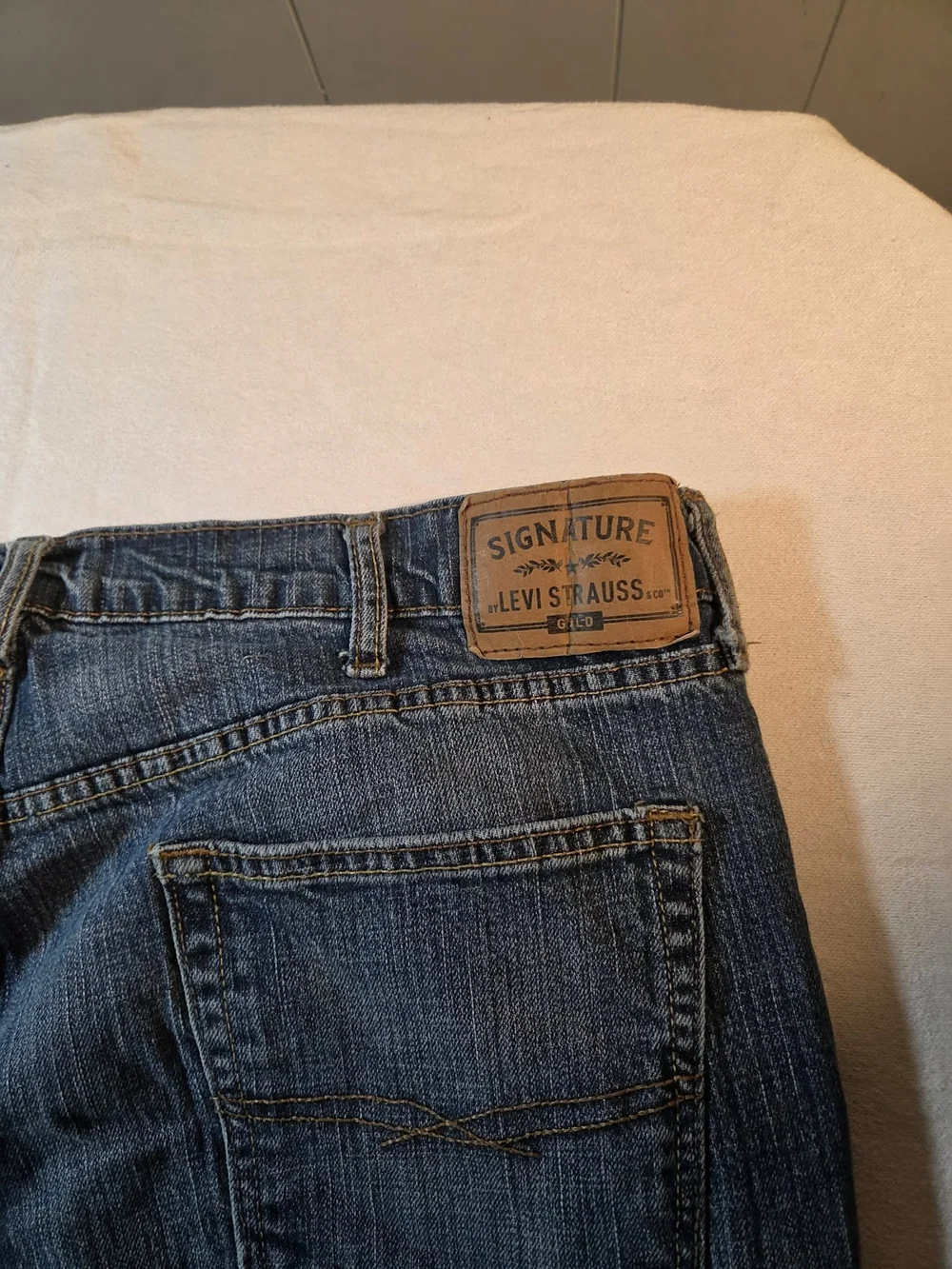 Levi's Signature Gold Men's Jeans 34x30 Straight Dark Wash Denim
